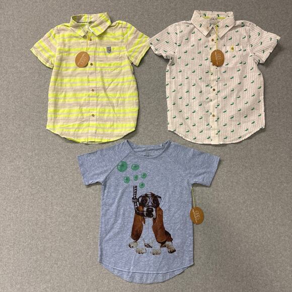 Egg by Susan Lazar Boy's 6Y 5 Piece Shirts & Shorts Casual Summer Surf Lot NWT - Picture 2 of 11